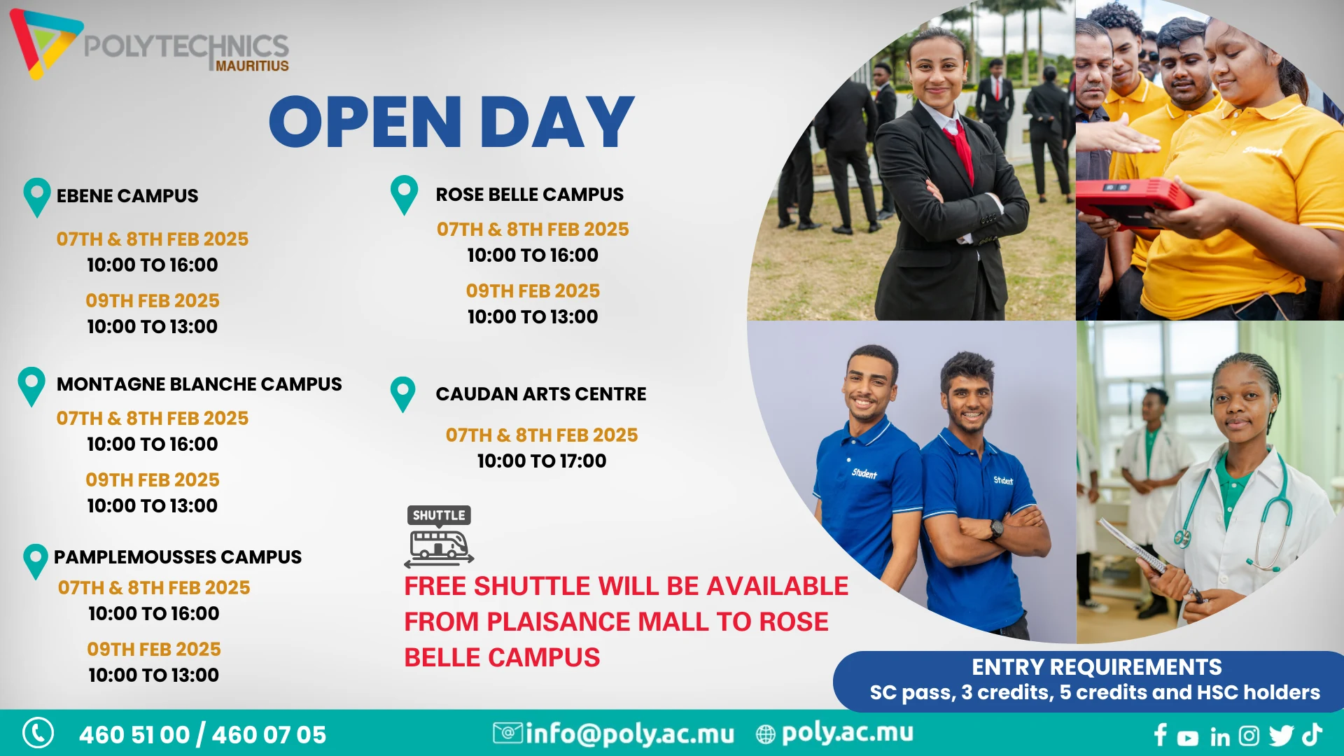 OPEN DAY CAMPUSES